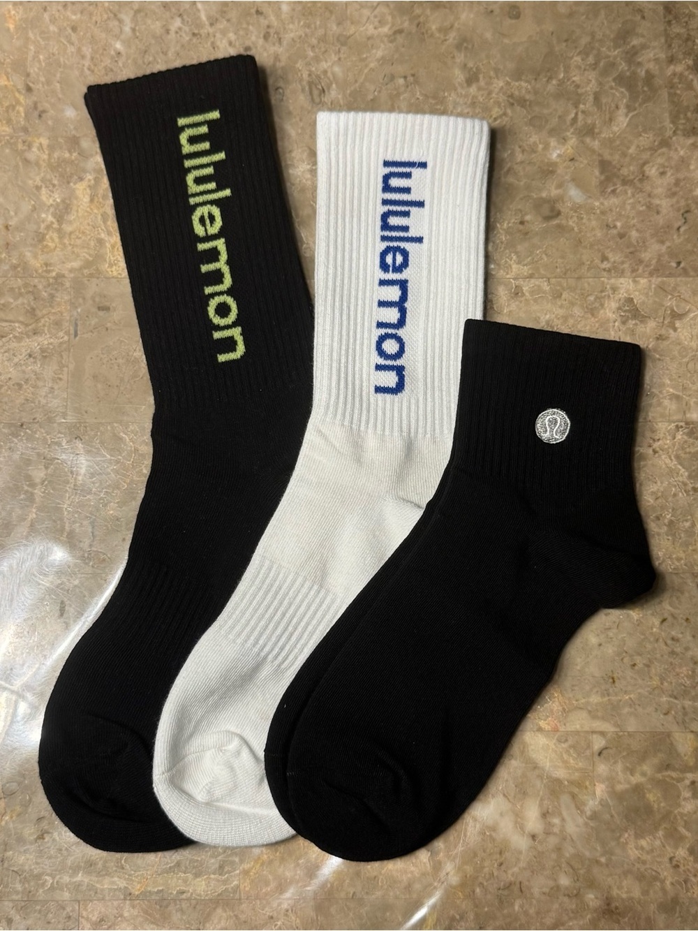 New Women’s Lululemon Athletica Socks 
3 pairs Size Medium 
Socks stretch - Picture 4 of 5